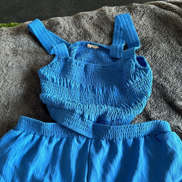 Gorgeous blue jumpsuit size L - Picture 2 of 6